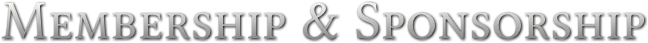 Membership & Sponsorship Membership & Sponsorship